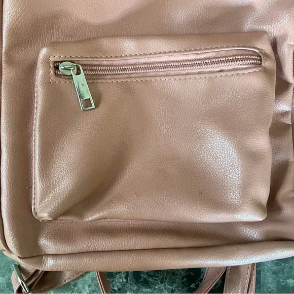 Salmon Coloured Mini Backpack - Picture 4 of 6